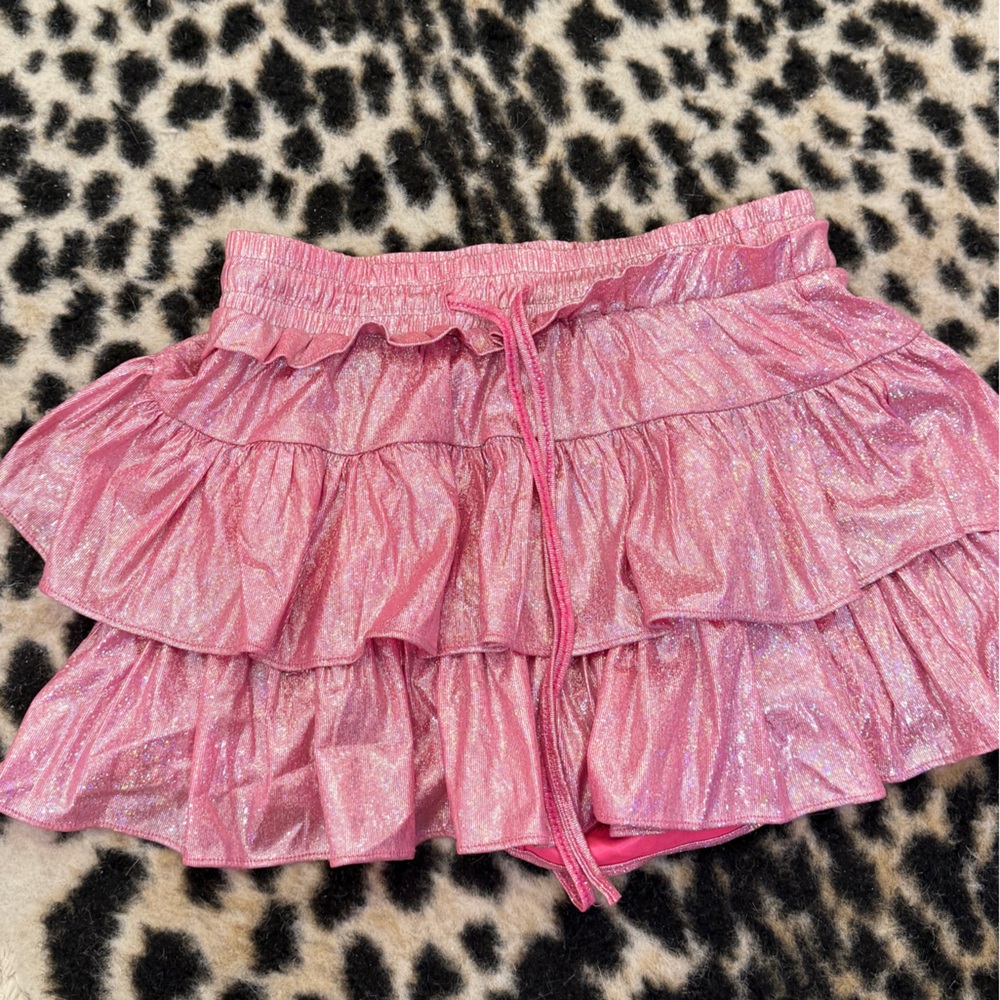 Sassy Shortcake boutique Pink Ruffled Mini Skirt